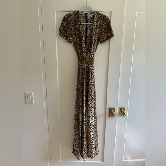 Leopard Print Maxi Dress - Picture 2 of 5